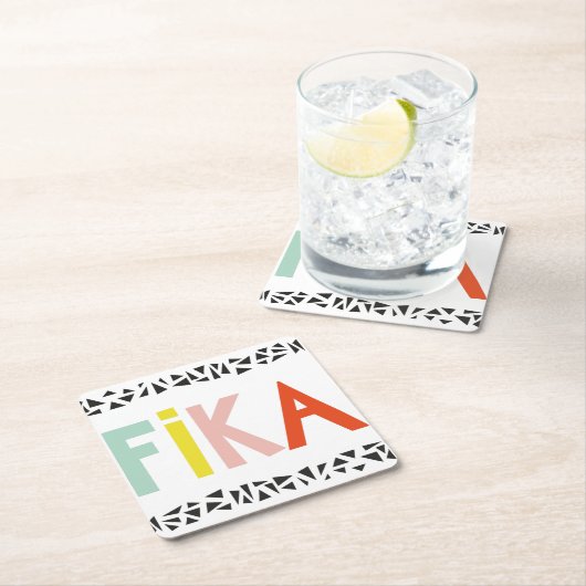 Fika Colors Paper Untersetzer (Vor Ort)