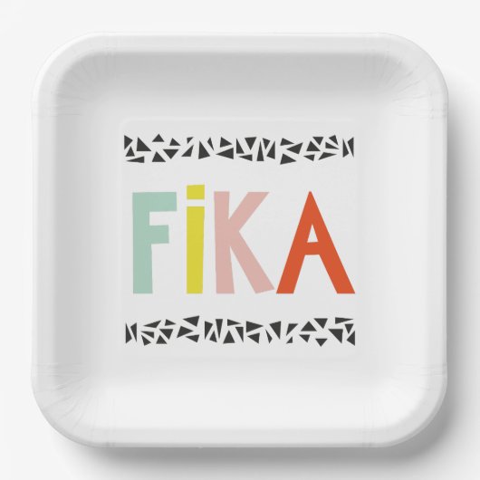 Fika Colors Pappteller (Vorderseite)