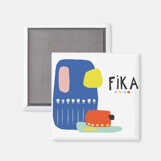 Fika Déco Magnet (Vorderseite/Rückseite)