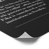 Fika definiert Kaffeepause aus Schweden T-Shi Poster (Ecke)