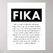 Fika-Definition Print, Printmedien Wall Art Poster (Vorne)