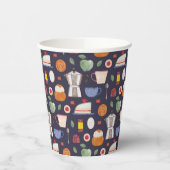 Fika (Eclipse) - Wasserfarbmuster Pappbecher (Links)