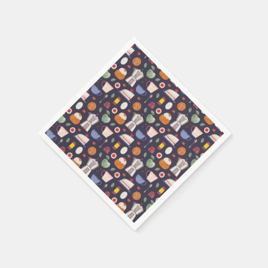 Fika (Eclipse) - Wasserfarbmuster Serviette (Ecke)