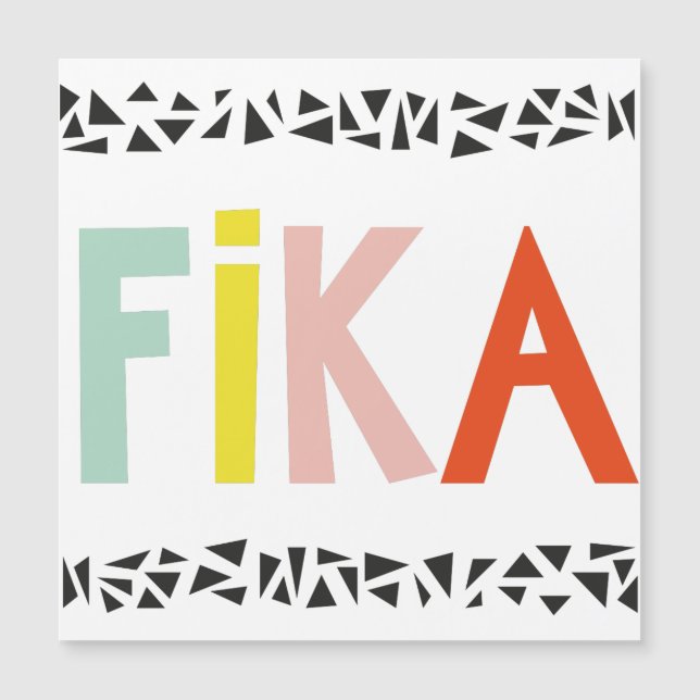 Fika-Farben Magnetkarte (Vorderseite)