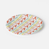 Fika-Farbpapier Pappteller (Schrägansicht)