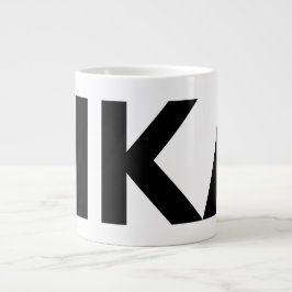 FIKA Fett Schwarz-Weiß-Tasse Jumbo-Tasse