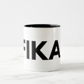FIKA. Fette zweifarbige Coffee-Tasse Tasse (Mittel)
