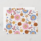 Fika, Kaffee mit Freund Feiertagspostkarte (Vorne/Hinten)