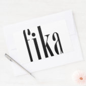 Fika Rechteckiger Aufkleber (Umschlag)