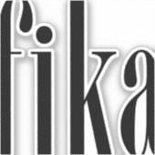 Fika Rectangle Vinyl Sticker (Vorderseite)