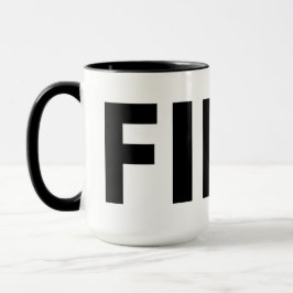 FIKA Schwarz-Weiß-Tasse Tasse