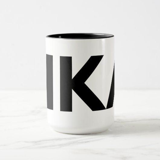 FIKA Schwarz-Weiß-Tasse Tasse (Zentrum)