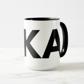 FIKA Schwarz-Weiß-Tasse Tasse (VorderseiteRechts)