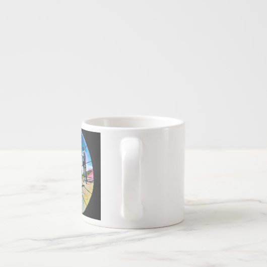 Fikeshot durch das Rad Espressotasse (Rückseite)