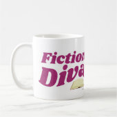 Fiktion Diva Sassy Fun Book Design Writer Slogan Kaffeetasse (Links)
