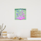 Fiktion ist mein Reality Poster | Book Lover Wall  (Küche)