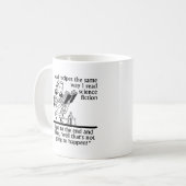 Fiktion Kochen Funny Mug Kaffeetasse (Vorderseite Links)