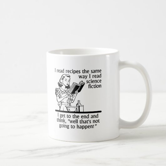 Fiktion Kochen Funny Mug Kaffeetasse (Rechts)