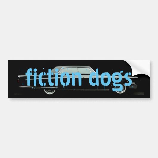 Fiktion verfolgt Autoaufkleber (Vorne)