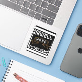 Fiktion wieder herstellen Autoaufkleber Aufkleber (Laptop mit iPhone)