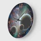 Fiktive Raum-Szenen-Planeten-Astronomie-Uhr Große Wanduhr (Winkel)