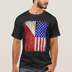 Fil Am Filipino Amerikanische Philippinen USA Amer T-Shirt