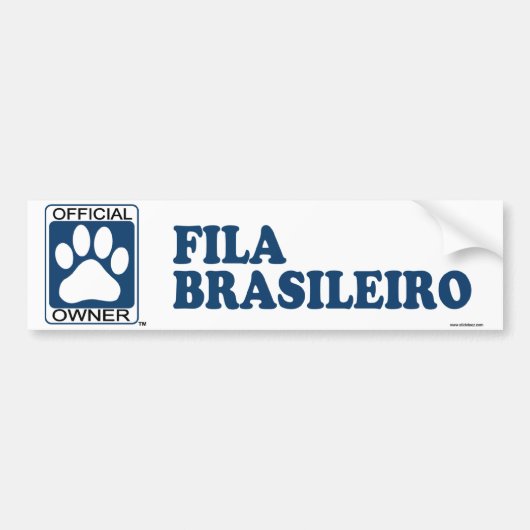 Fila Brasileiro Blau Autoaufkleber (Vorne)