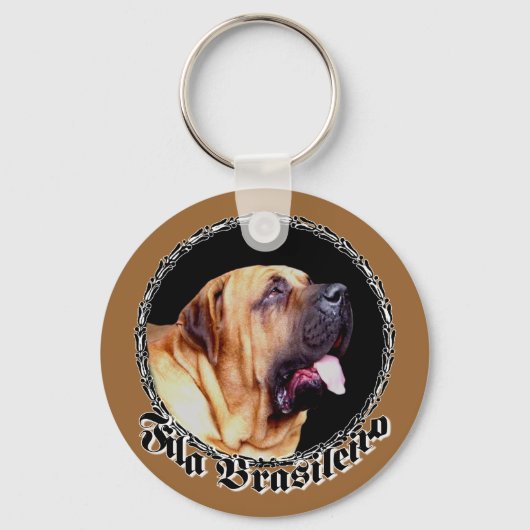 Fila Brasileiro Dog Schlüsselanhänger (Vorderseite)