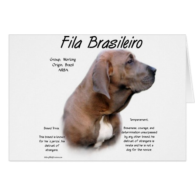 Fila Brasileiro Historisches Design (Vorderseite (Horizontal))