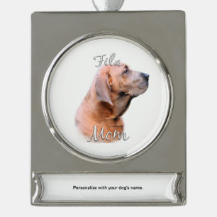 Fila Brasileiro Mama 2 Banner-Ornament Silber