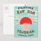 Filature Rohseide Postkarte (Vorne/Hinten)