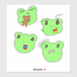 Filbert and his many expressions  aufkleber