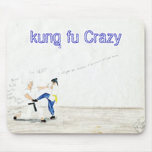 File0433, kung fu verrückt mousepad (Vorne)