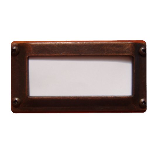 File Cabinet Label (Vorne)
