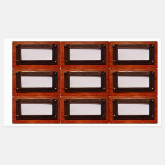 File Cabinet Label Etiketten (Blatt)