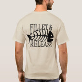 Filet and Release Funny Fishing T-Shirt (Rückseite)
