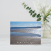 Filey Beach, North Yorkshire, England, Postcard Postkarte (Stehend Vorderseite)