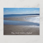 Filey Beach, North Yorkshire, England, Postcard Postkarte (Vorderseite)
