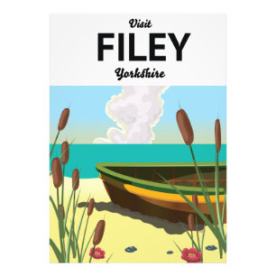 Filey, Yorkshire Seaside Poster