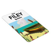 Filey, Yorkshire Seaside Poster Magnet (Rechte Seite)
