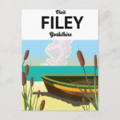 Filey, Yorkshire Seaside Poster Postkarte (Vorderseite)