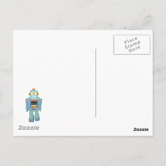 Filia der Roboter Postkarte (Rückseite)