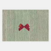 Filiale Filiale von Evergreen Pinecone Bird Streif Geschenkpapier Set (Vorderseite 3)