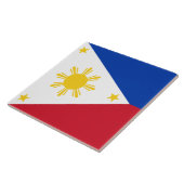 Filiale mit Flagge der Philippinen Fliese (Seite)