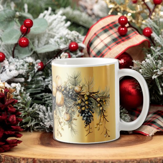 Filialen von Christmas Garland Pine Cone Kaffeetasse