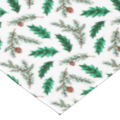 Filialen von Weihnachtskiefern Tischdecke (Schrägansicht)