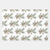 Filialverzierung der Filiale "Pine Cones" Geschenkpapier Set (Vorderseite 3)