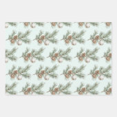 Filialverzierung der Filiale "Pine Cones" Geschenkpapier Set (Vorderseite)