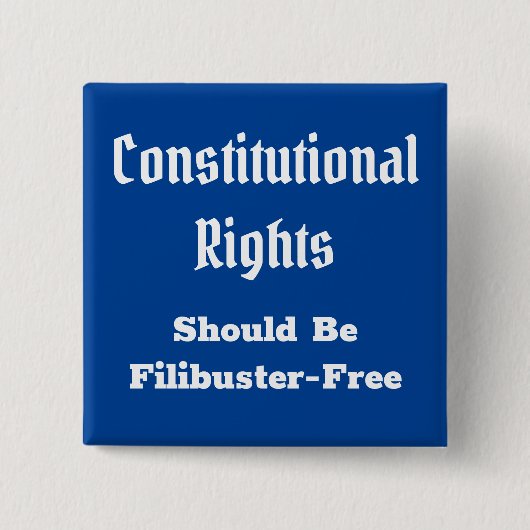 Filibuster Free Button (Vorderseite)