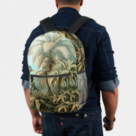 Filicinae von Ernst Haeckel, Vintage französische Bedruckter Rucksack